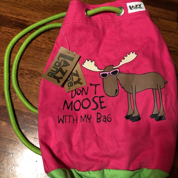 NWT Lazy One Moose backpack funny